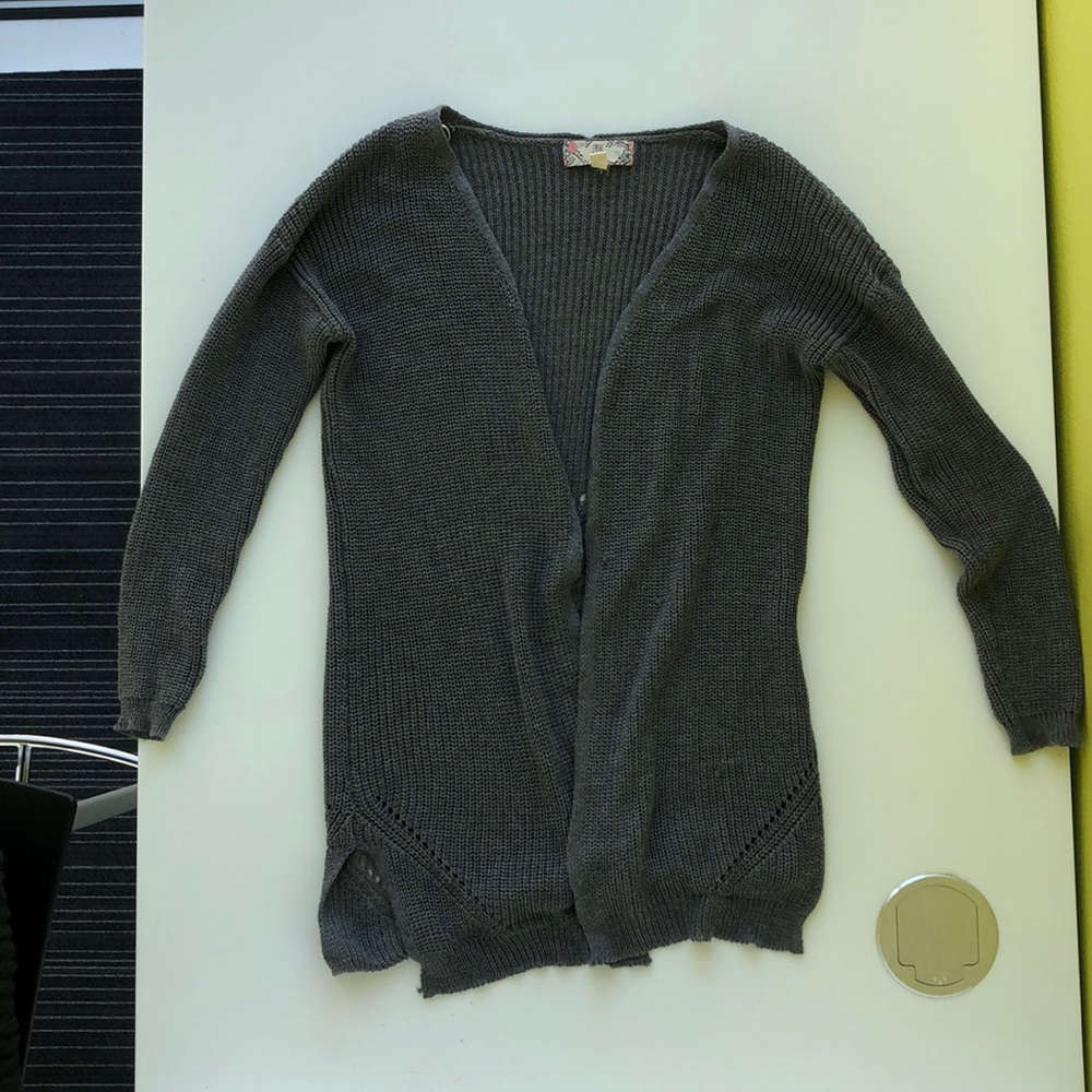 Grey cardigan